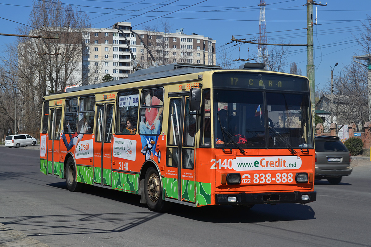 Кишинёв, Škoda 14TrDT/6M № 2140