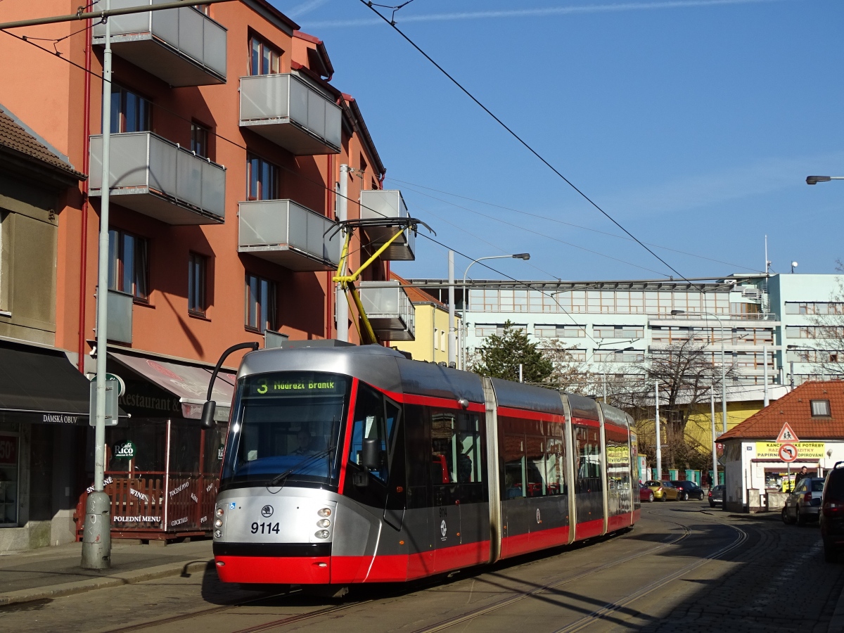 Прага, Škoda 14T Elektra № 9114