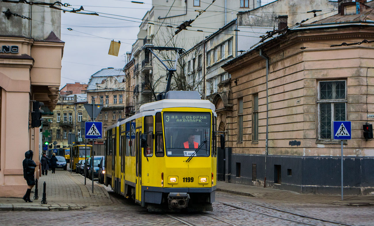 Львов, Tatra KT4DM № 1199