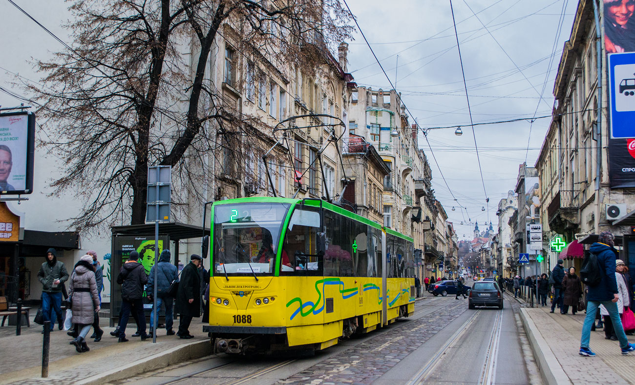 Львов, Tatra KT4SU № 1088