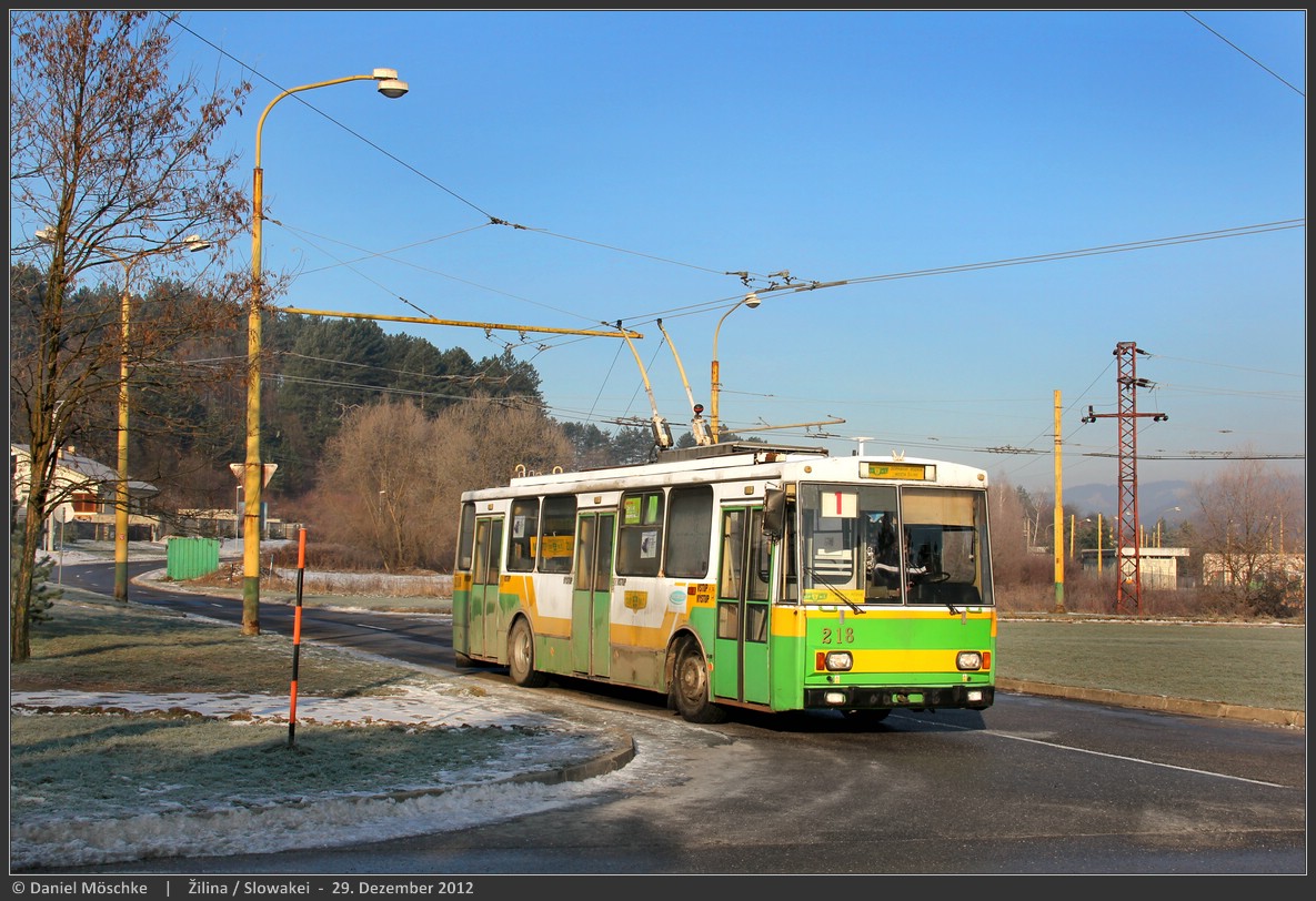Жилина, Škoda 14Tr14/7 № 218