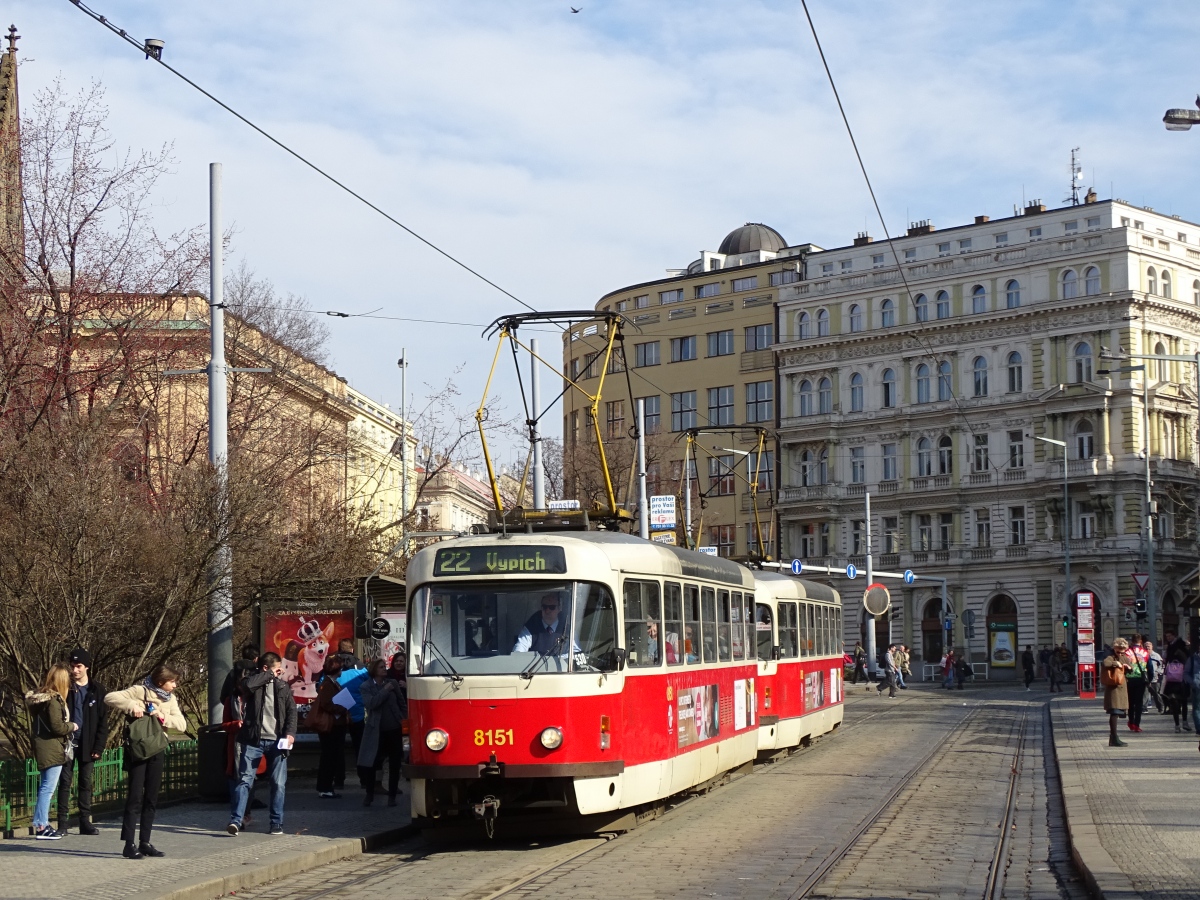 Прага, Tatra T3R.PV № 8151