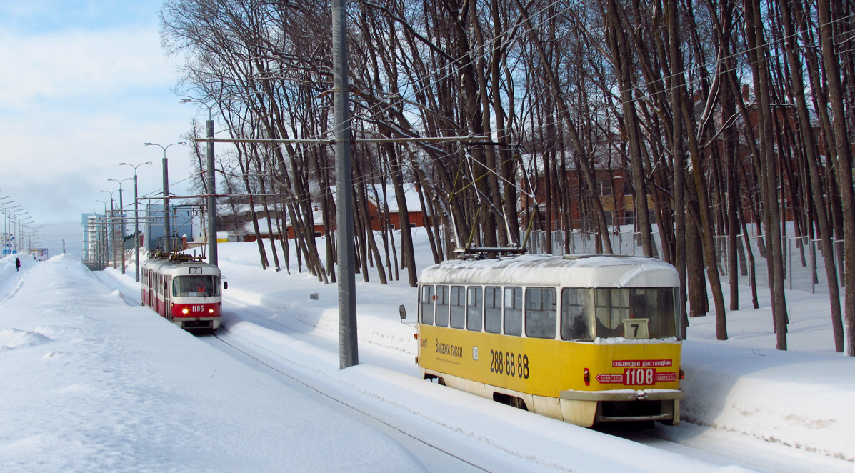 Самара, Tatra T3SU (двухдверная) № 1108