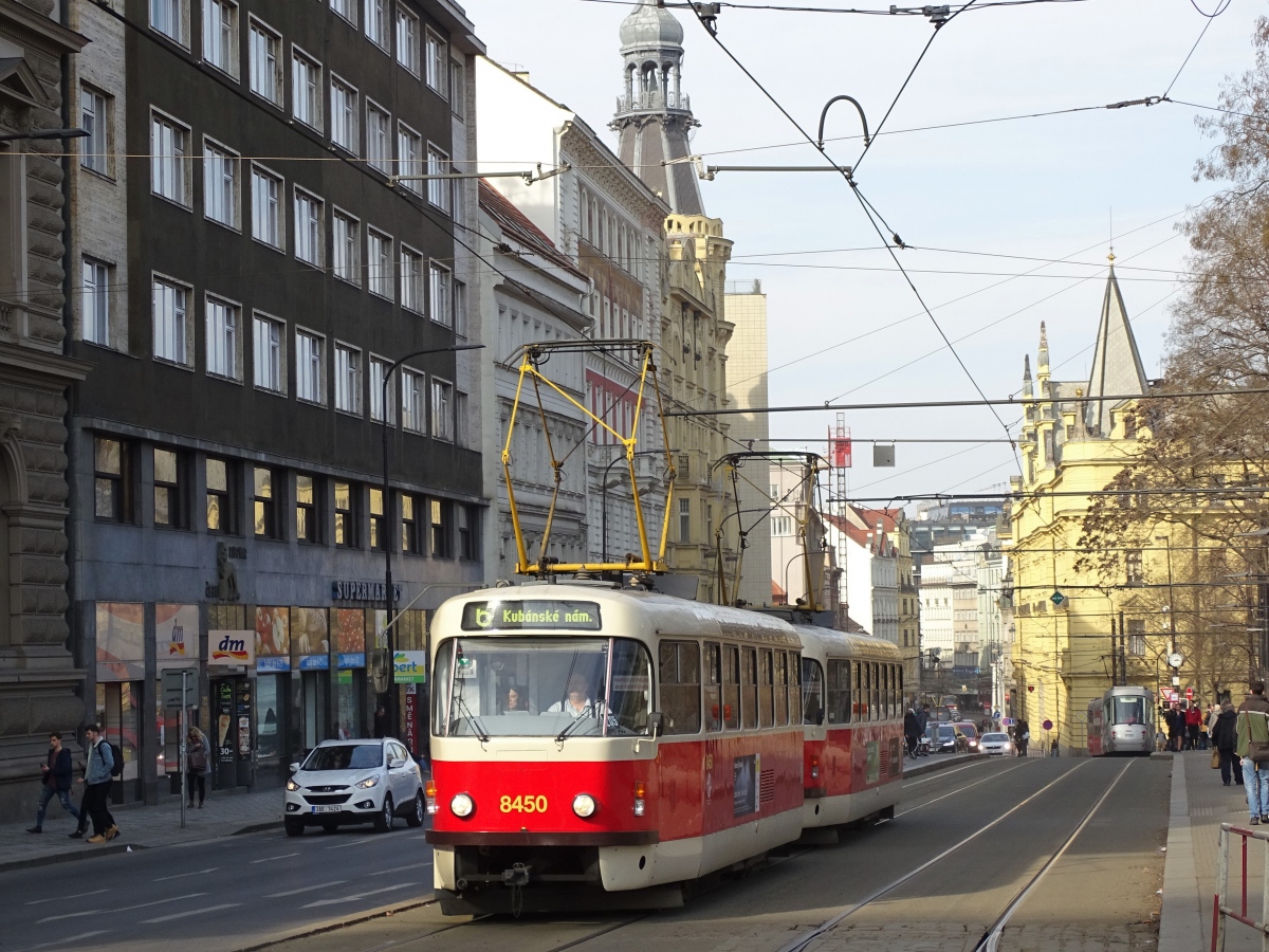 Прага, Tatra T3R.P № 8450