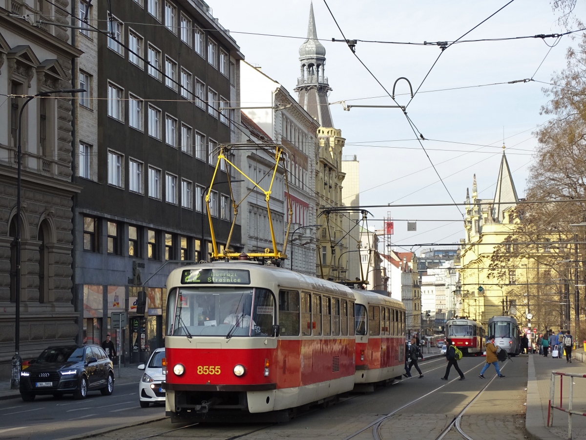 Прага, Tatra T3R.P № 8555