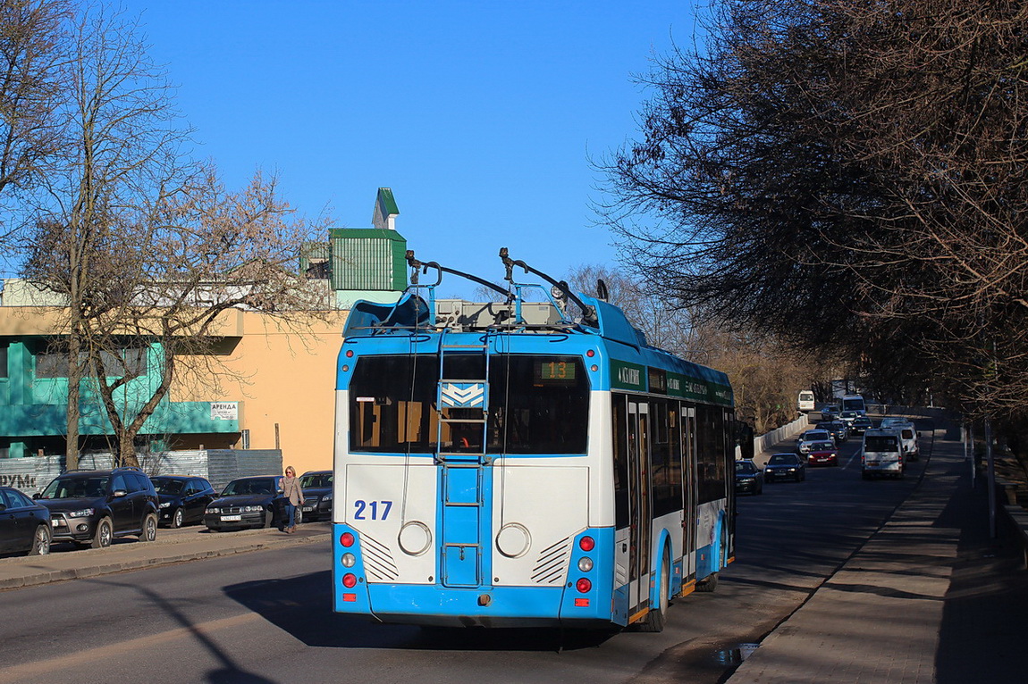 Витебск, БКМ 32100D № 217; Витебск — Троллейбусные маршруты с использованием автономного хода Витебск, БКМ 32100D № 217; Витебск — Троллейбусные маршруты с использованием автономного хода