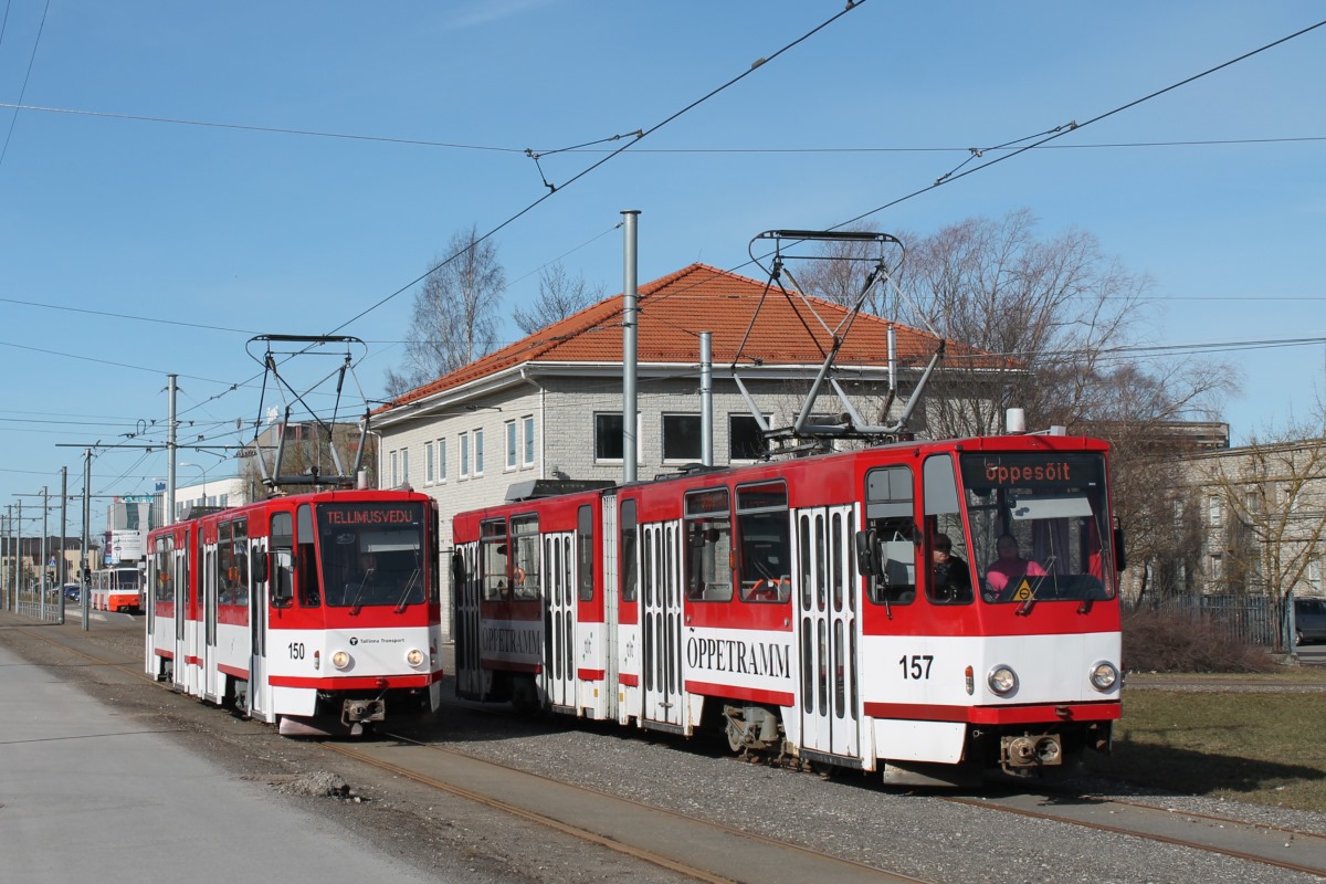 Таллин, Tatra KT4D № 150; Таллин, Tatra KT4D № 157