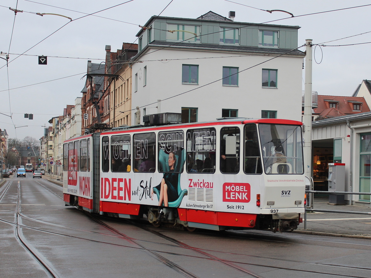 Цвиккау, Tatra KT4DMC № 937