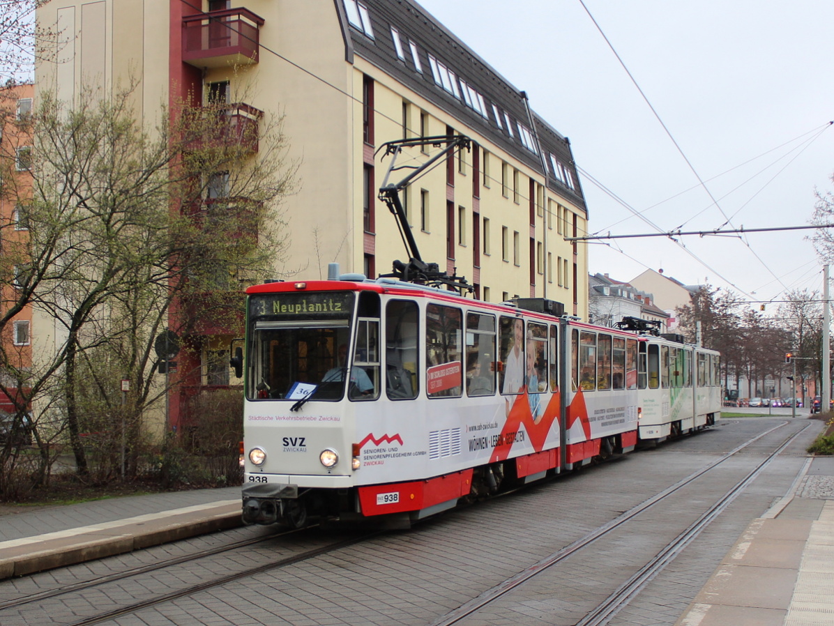 Zuickau, Tatra KT4DMC N°. 938 Zuickau, Tatra KT4DMC N°. 938