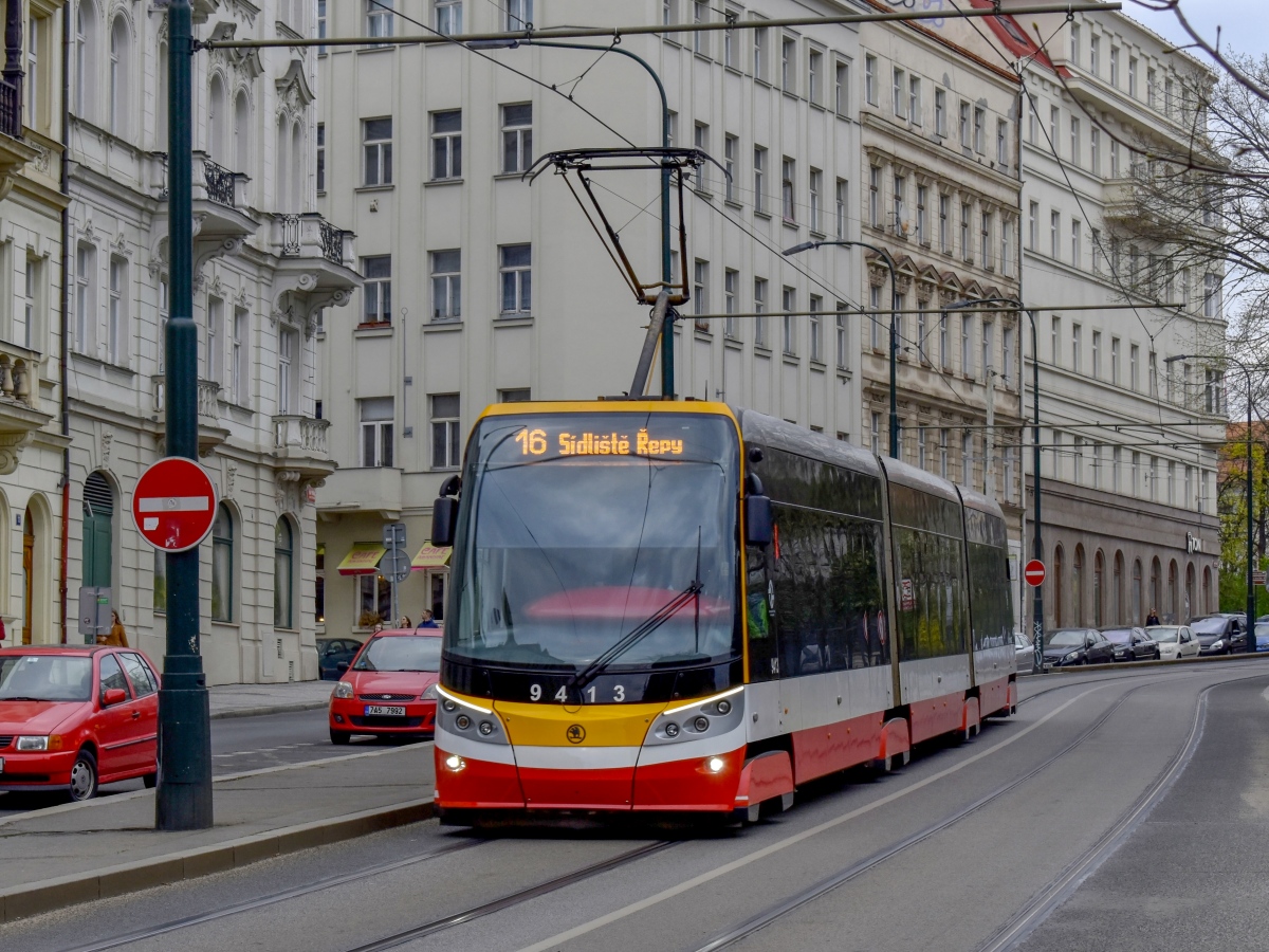 Прага, Škoda 15T6 ForCity Alfa Praha № 9413