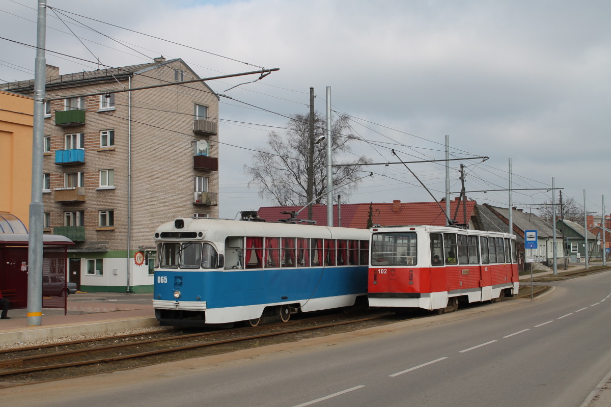 Даугавпилс, РВЗ-6М2 № 065; Даугавпилс, 71-605А № 102