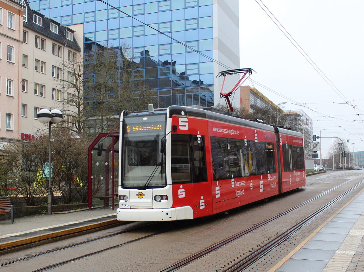 Плауэн, Bombardier NGT6 PSB № 305