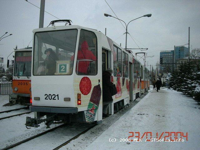 Sofia, Tatra T6A2B č. 2021