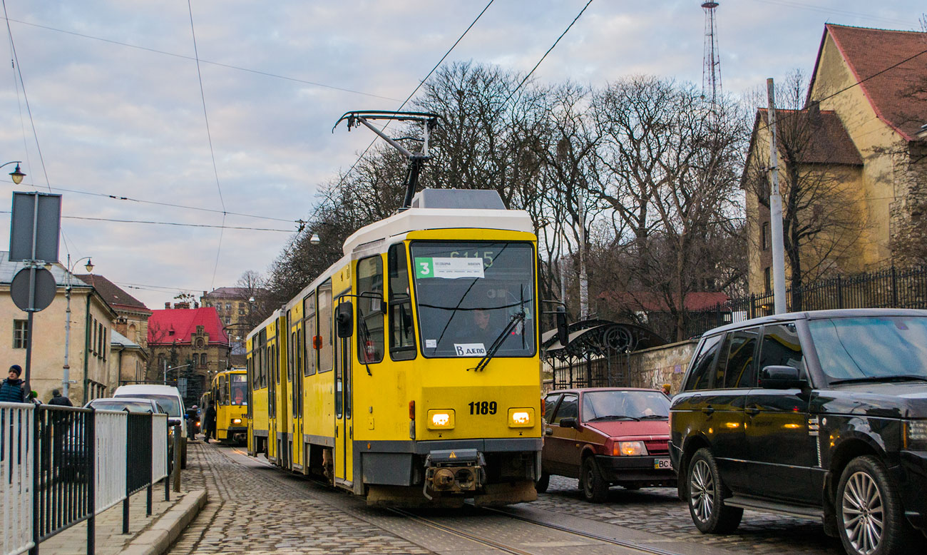 Львов, Tatra KT4DM № 1189