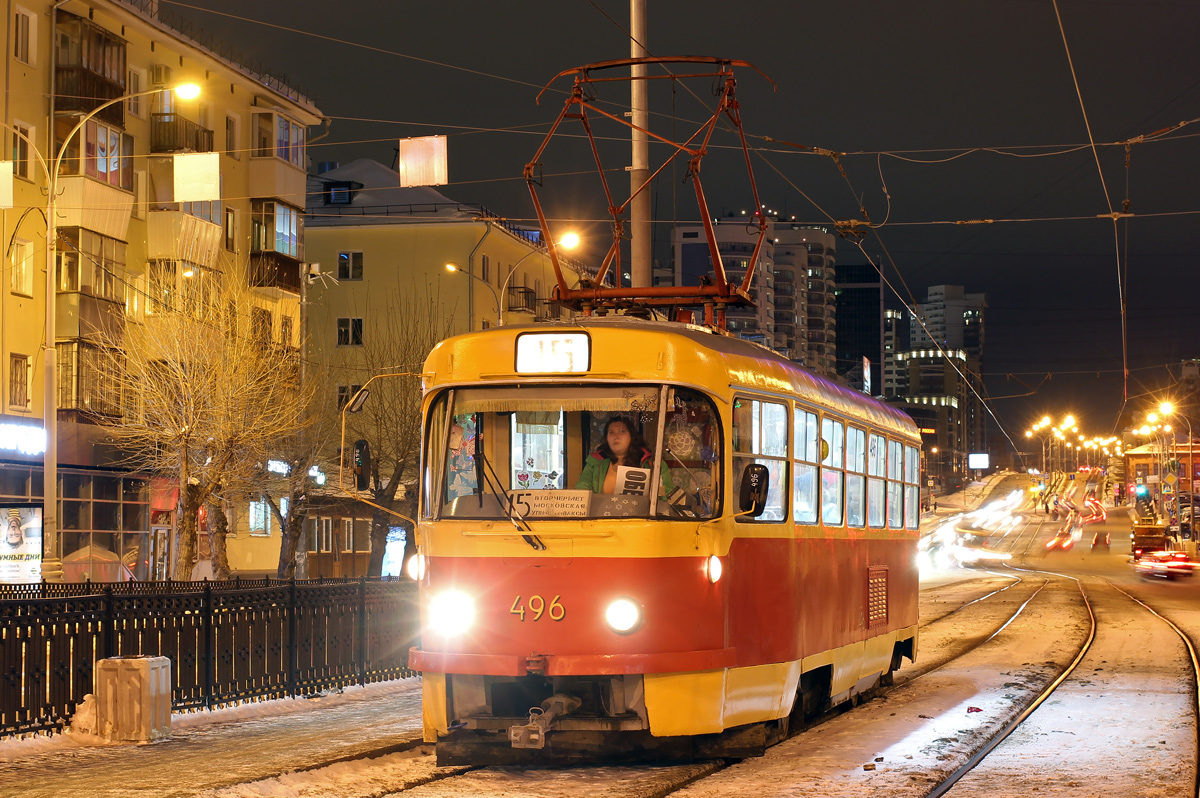 Jekaterynburg, Tatra T3SU (2-door) Nr 496