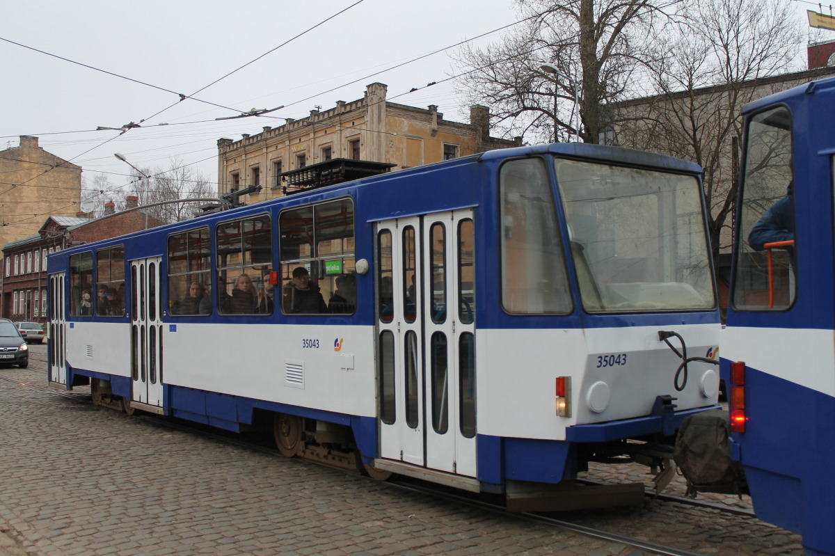 Рига, Tatra T3MR (T6B5-R) № 35043