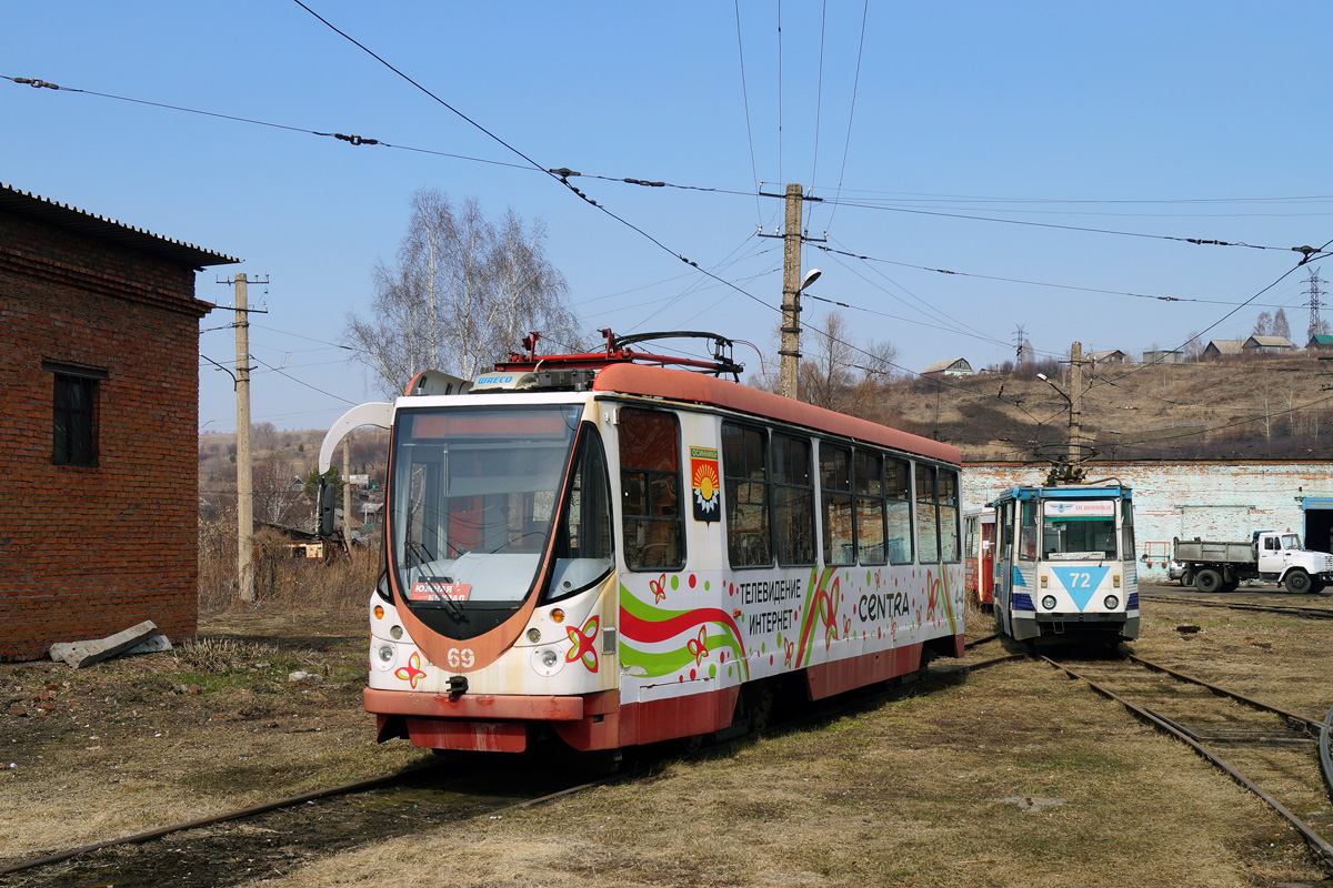 Осинники, 71-134А (ЛМ-99АВН) № 69; Осинники, 71-605 (КТМ-5М3) № 72