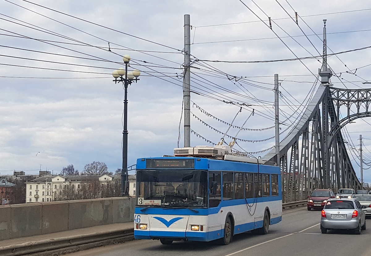 Tver, Trolza-5275.05 “Optima” № 46; Tver — The last years of the Tver trolleybus (2019 — 2020); Tver — Trolleybus lines: Zavolzhsky District