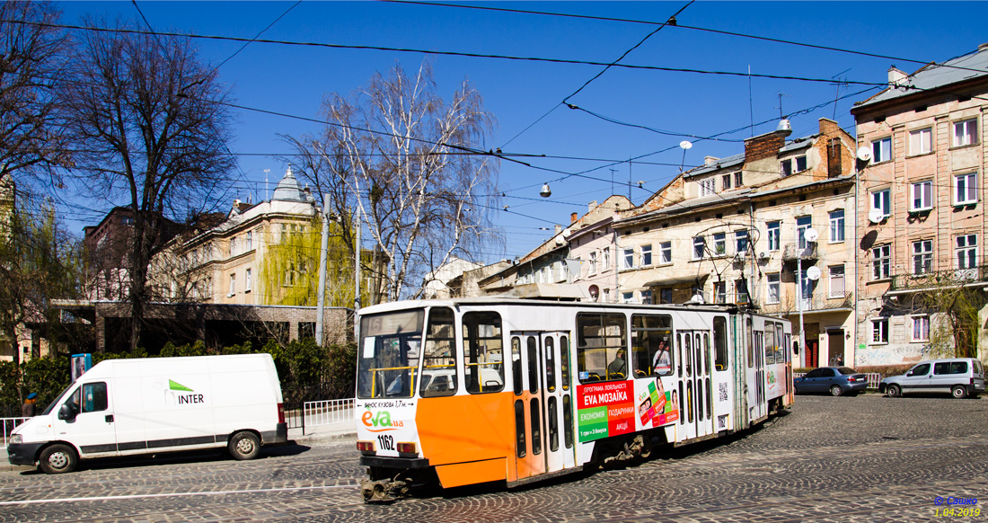 Львов, Tatra KT4D № 1162
