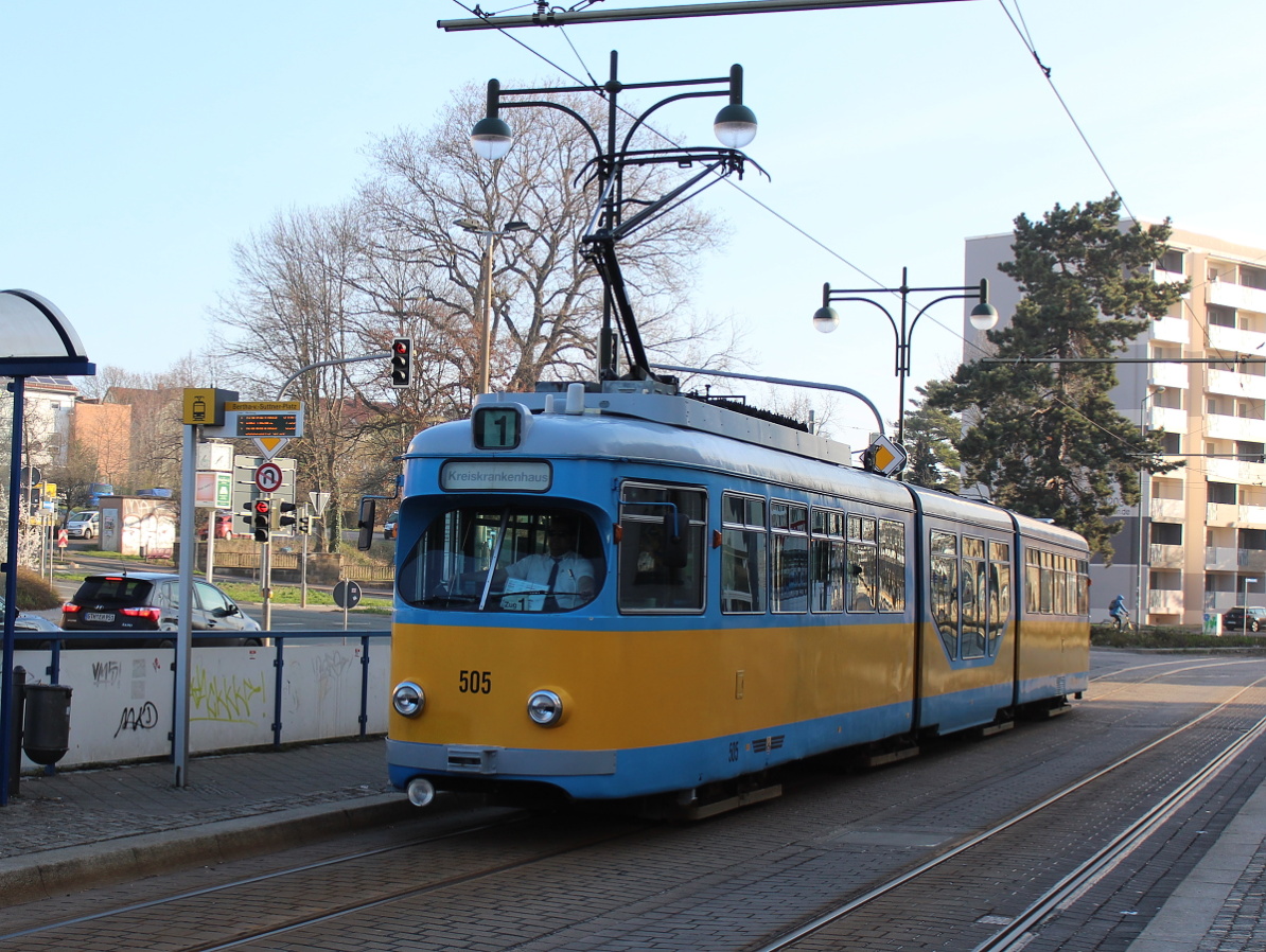 Gotha, Duewag GT8NF Nr. 505 Gotha, Duewag GT8NF Nr. 505