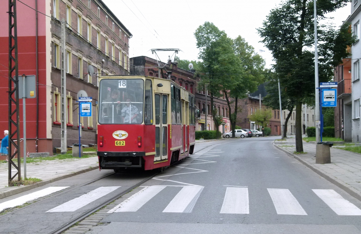 Верхнесилезская агломерация, Konstal 105Na № 682; Верхнесилезская агломерация — Закрытые трамвайные линии