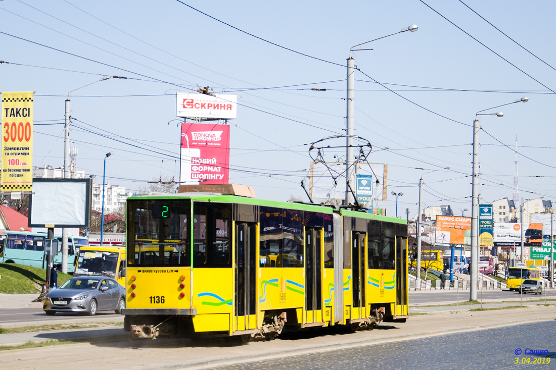 Львов, Tatra KT4SU № 1136