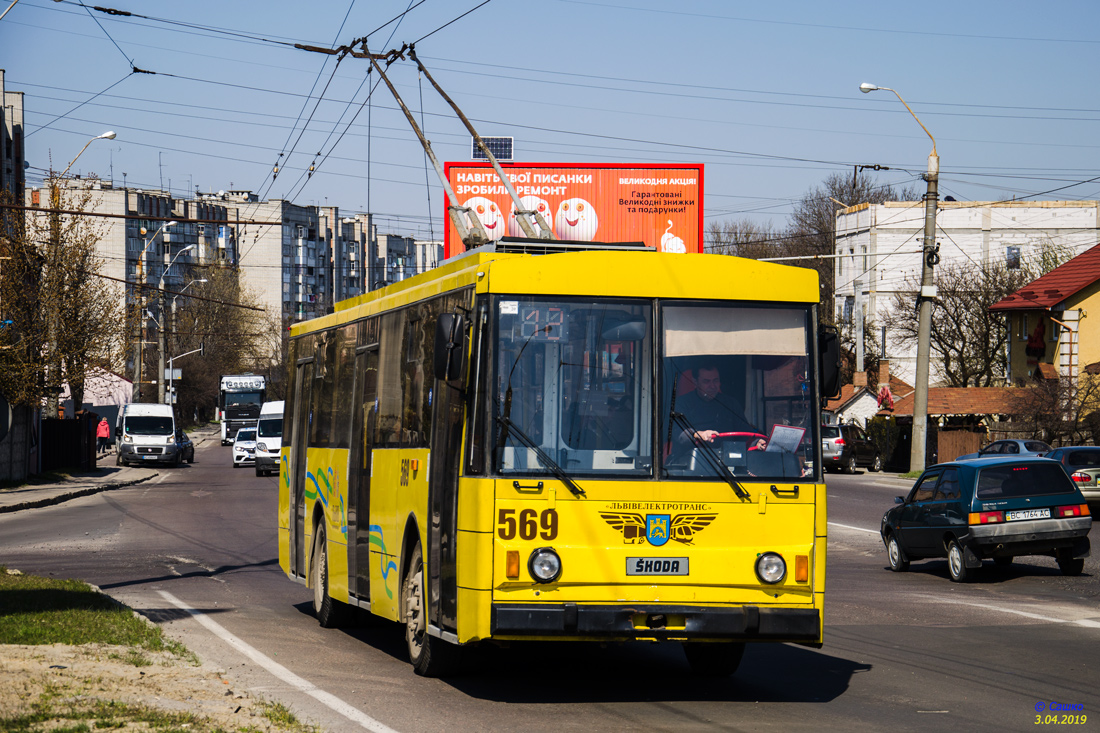 Лвов, Škoda 14Tr89/6 № 569