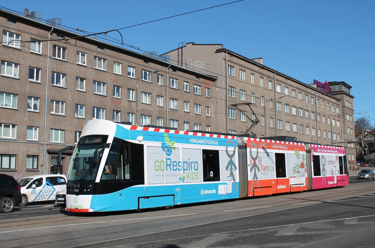 Таллин, CAF Urbos AXL № 519