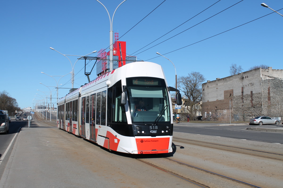 Таллин, CAF Urbos AXL № 518