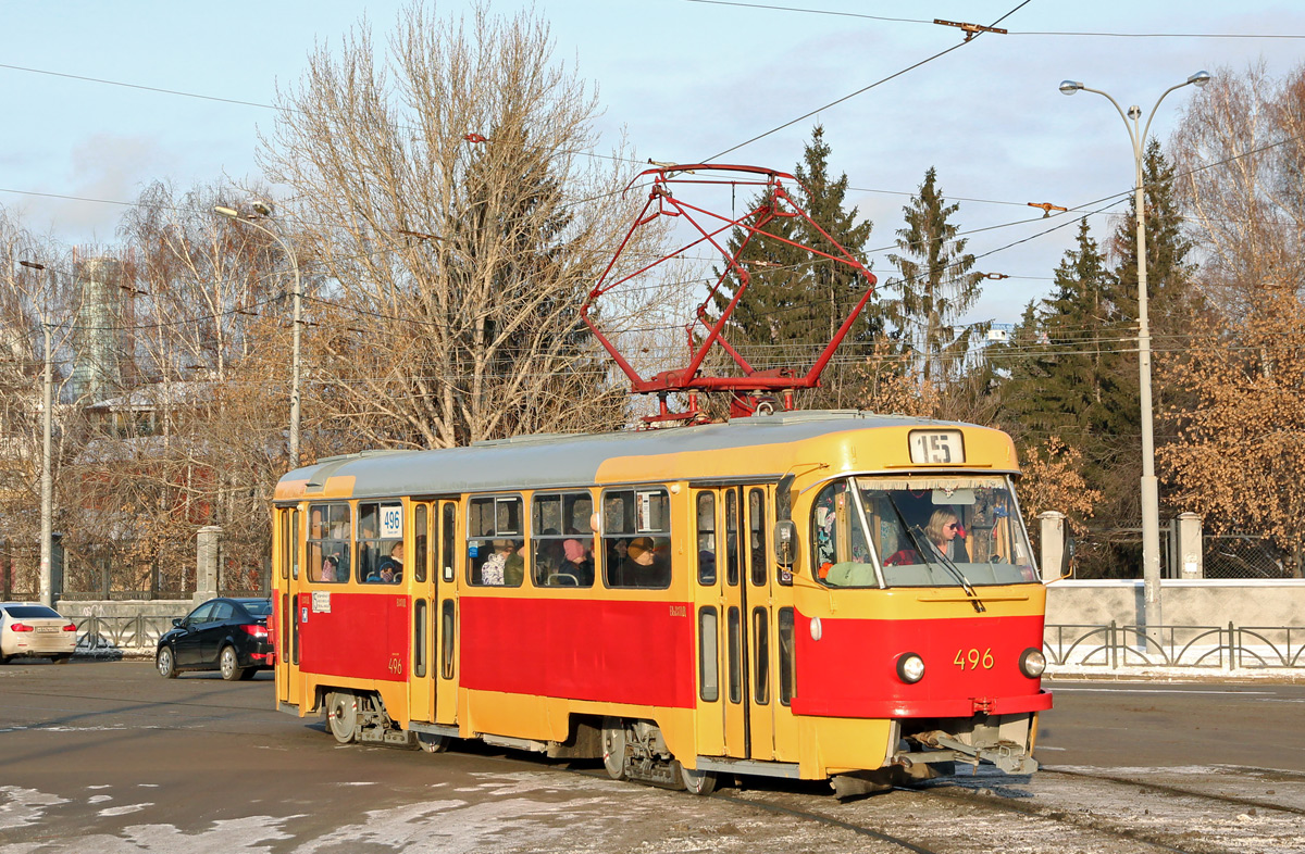 Yekaterinburg, Tatra T3SU (2-door) # 496