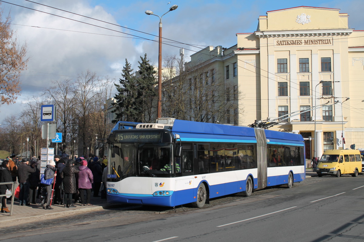Рига, Solaris Trollino II 18 Ganz № 16197 Рига, Solaris Trollino II 18 Ganz № 16197