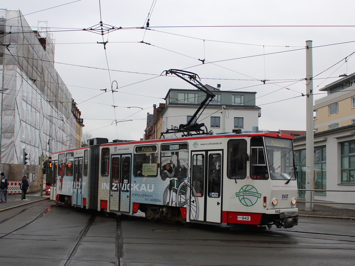 Цвиккау, Tatra KT4DMC № 942