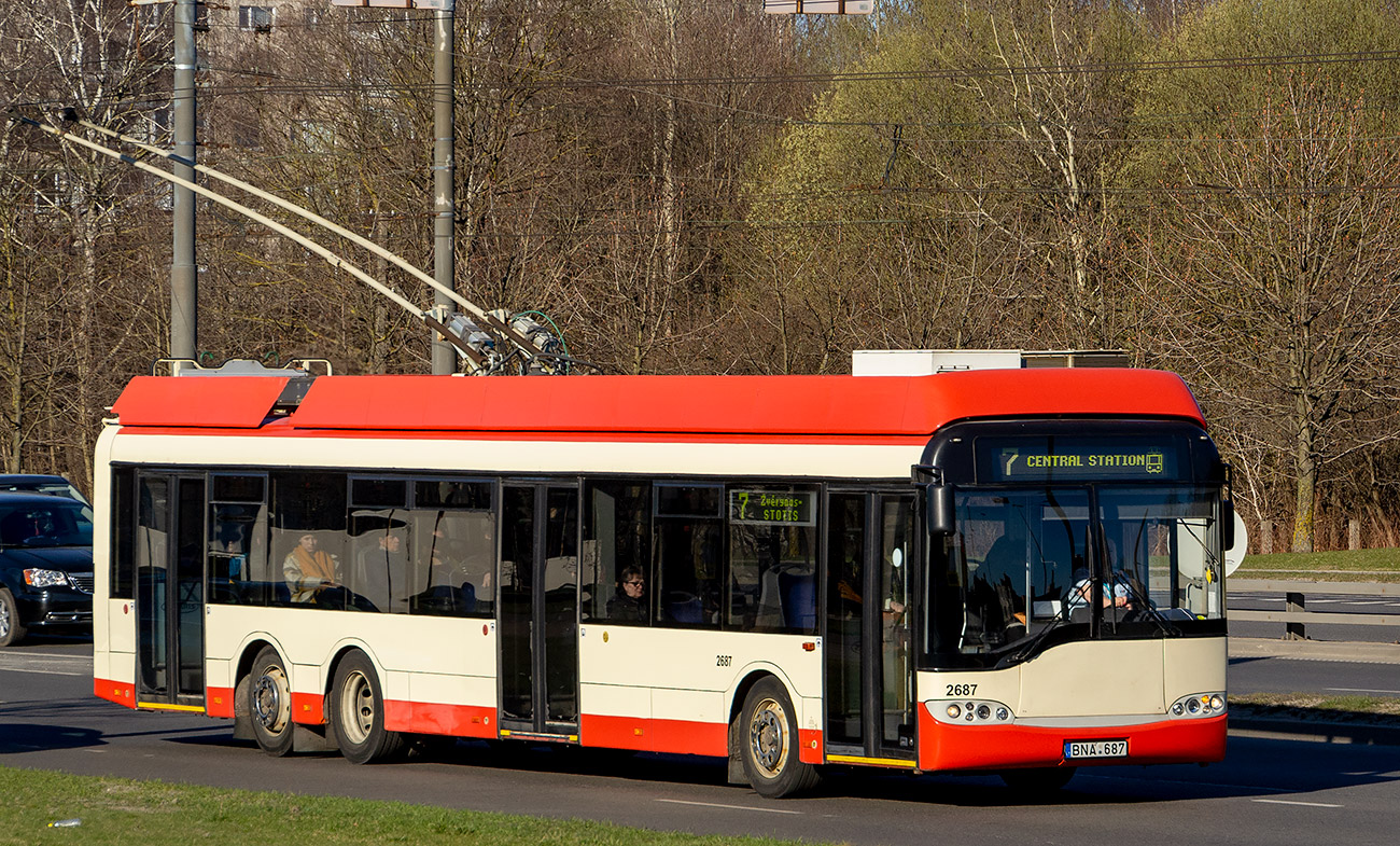 Вильнюс, Solaris Trollino II 15 AC № 2687