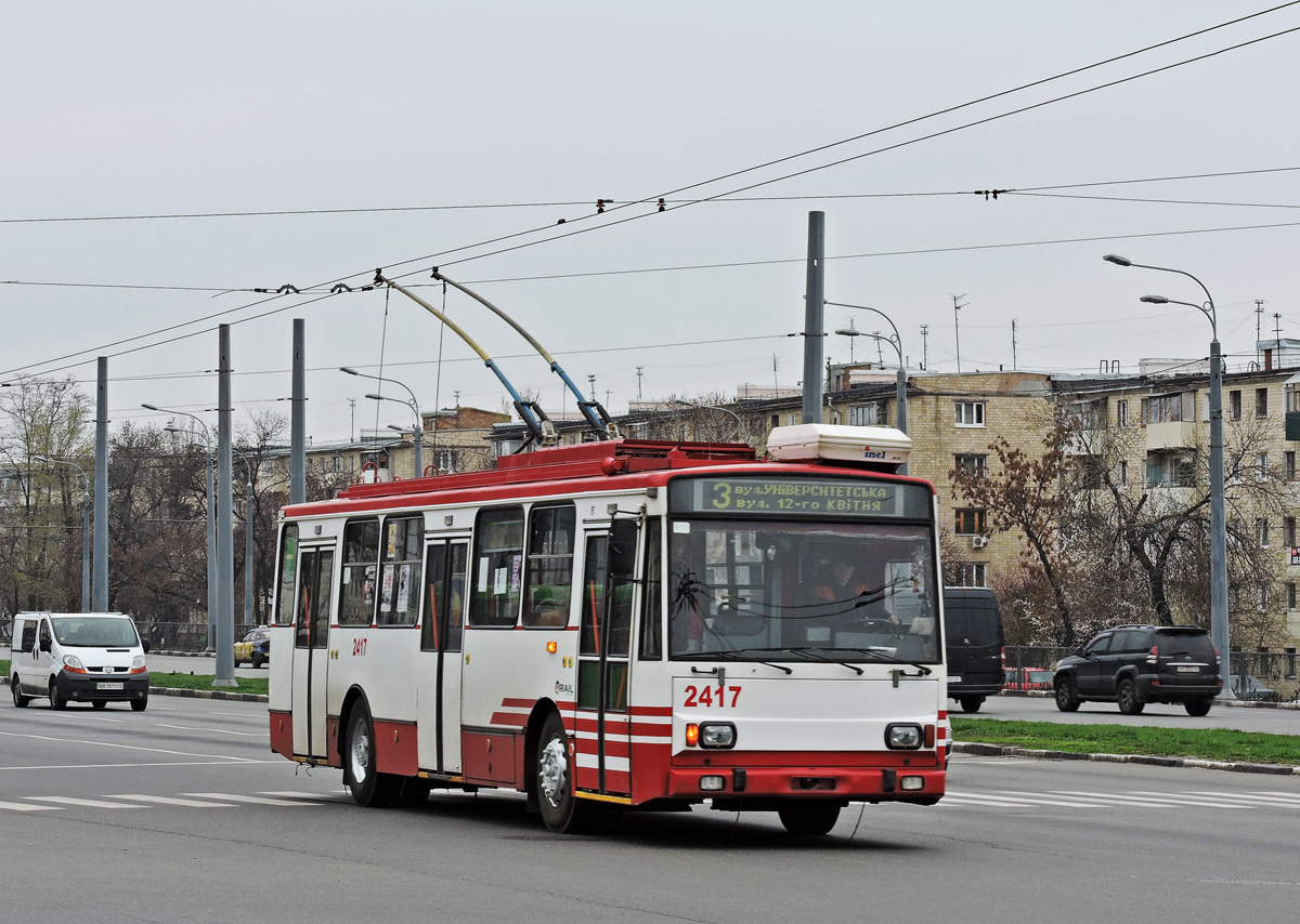 Харьков, Škoda 14TrM № 2417