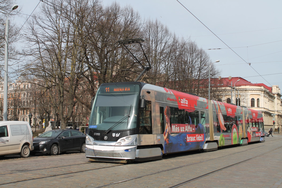 Рига, Škoda 15T ForCity Alfa Riga № 57093