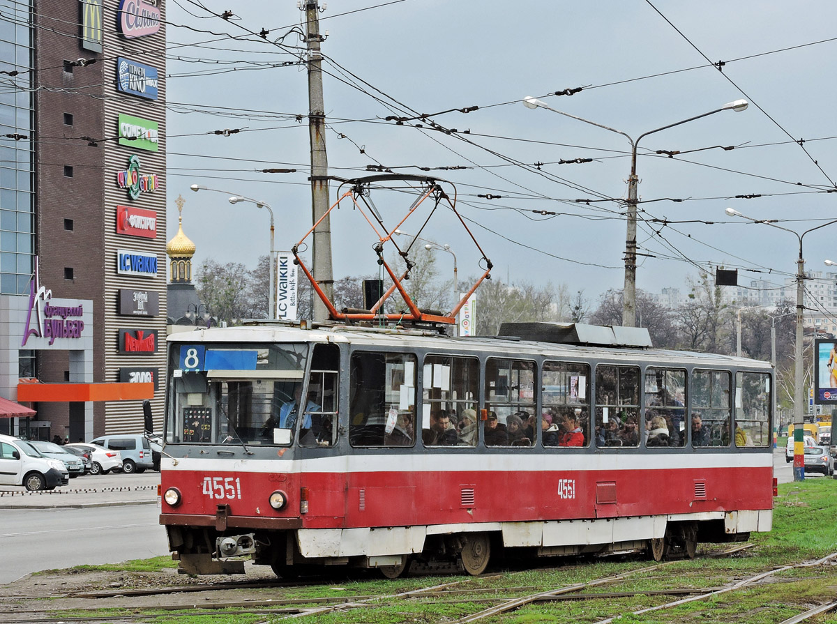 Харьков, Tatra T6B5SU № 4551