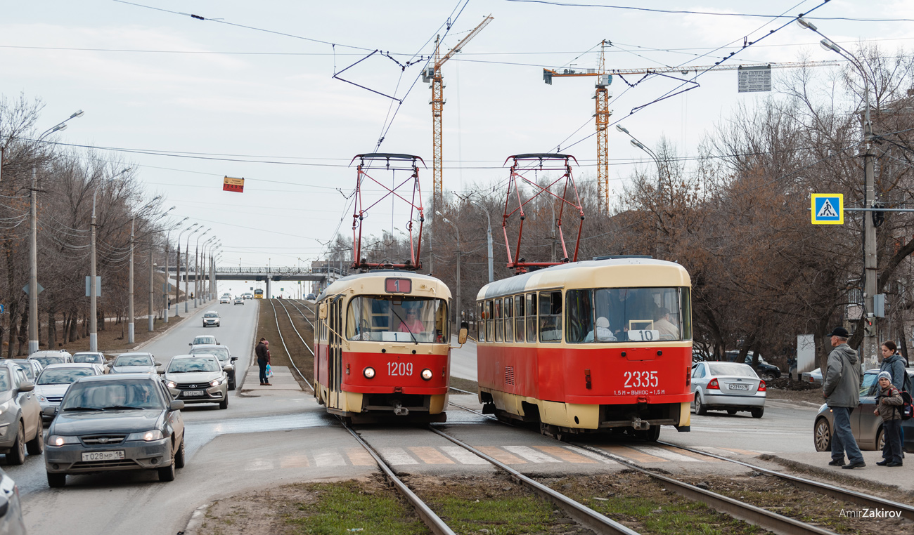 Ижевск, Tatra T3K № 1209; Ижевск, Tatra T3SU № 2335