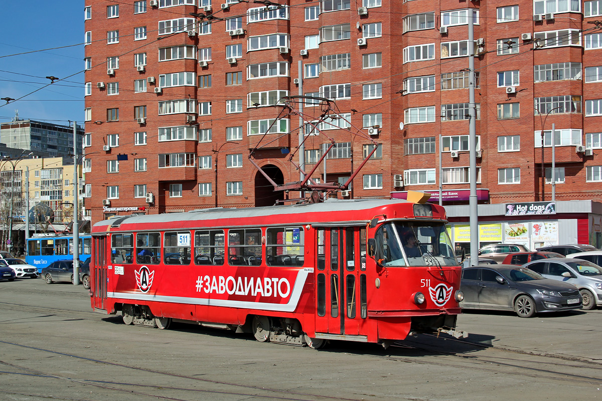 Екатеринбург, Tatra T3SU (двухдверная) № 511