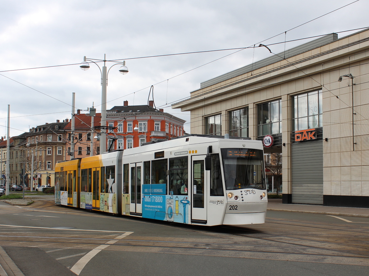 Gera, Alstom NGT8G č. 202 Gera, Alstom NGT8G č. 202