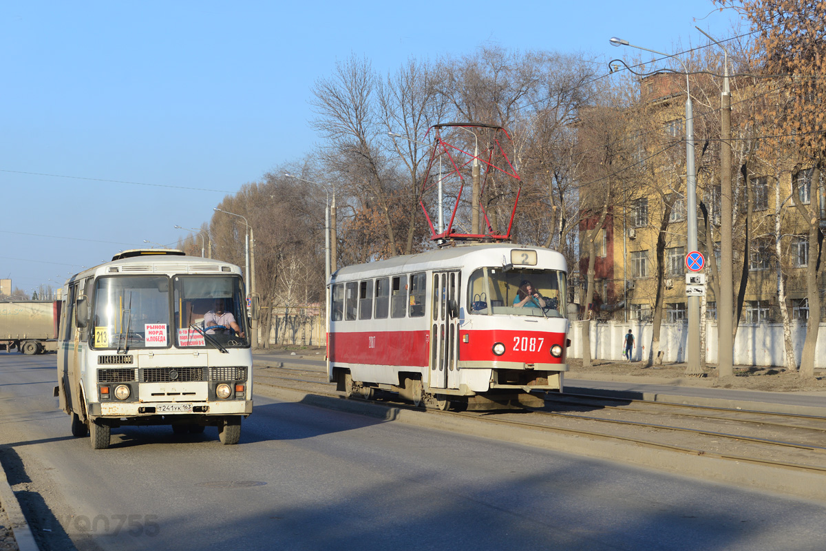 Самара, Tatra T3SU (двухдверная) № 2087