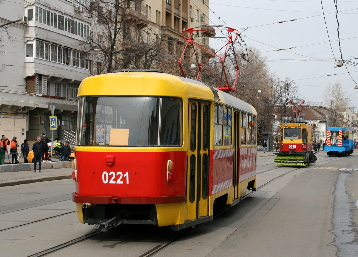 Москва, Tatra T3SU № 0221; Москва — Парад к 120-летию трамвая 20 апреля 2019
