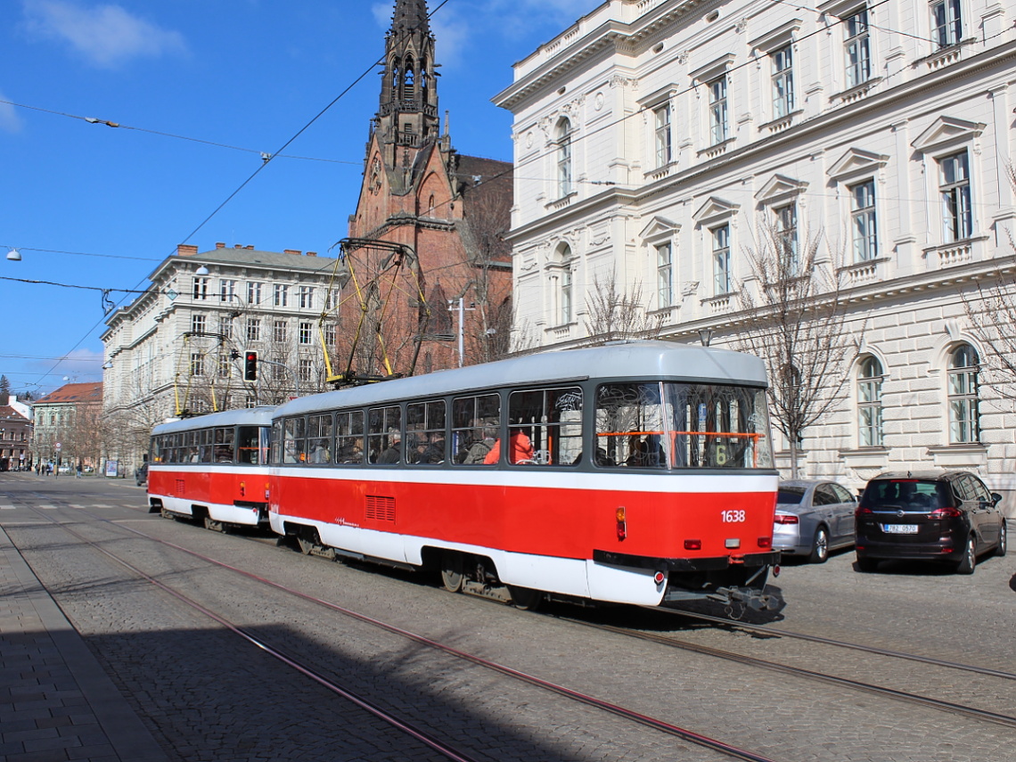 Брно, Tatra T3G № 1638