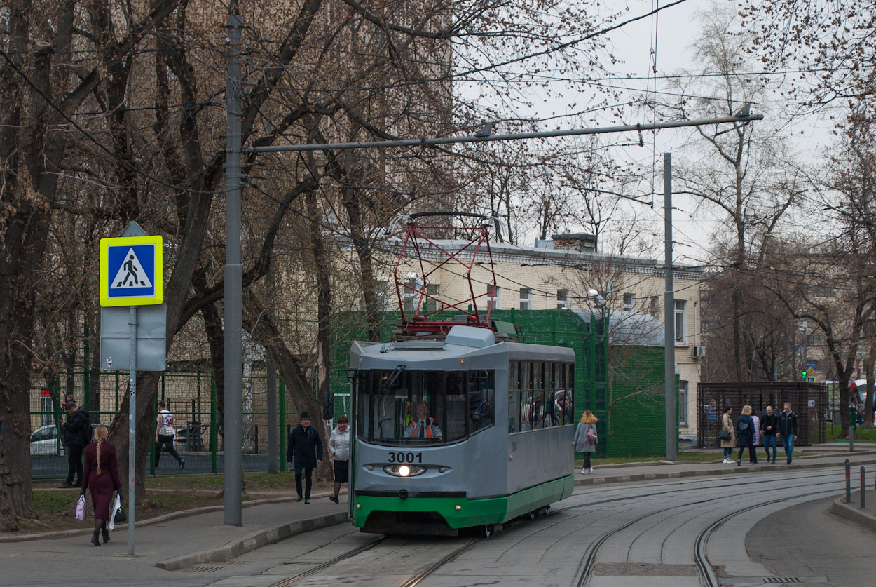 Москва, 71-135 (ЛМ-2000) № 3001; Москва — Парад к 120-летию трамвая 20 апреля 2019