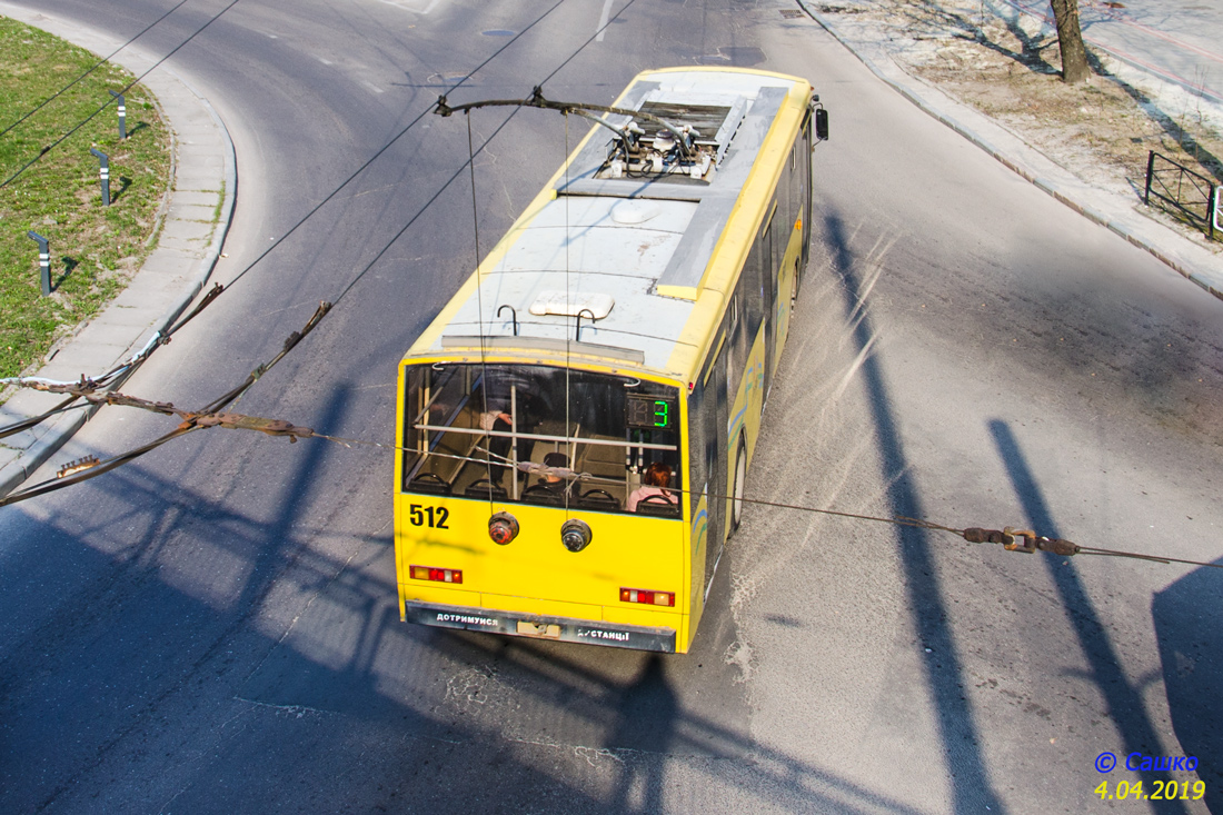 Львов, Škoda 14Tr02/6 № 512
