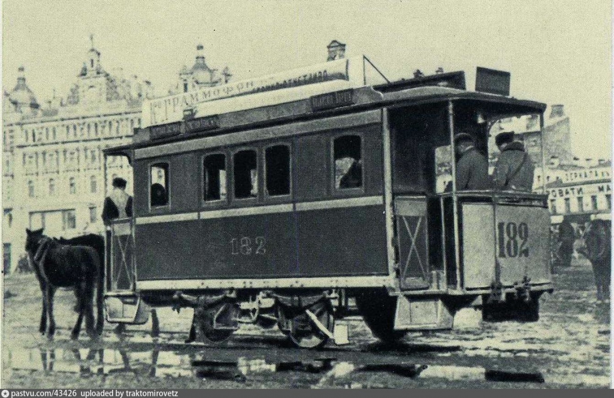 Moskwa, Horse car Nr 182; Moskwa — Historical photos — horse cars (1872-1912)