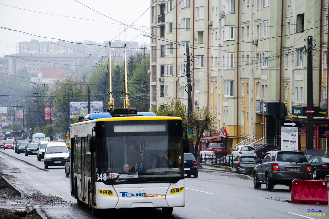 Черновцы, ЛАЗ E183D1 № 348