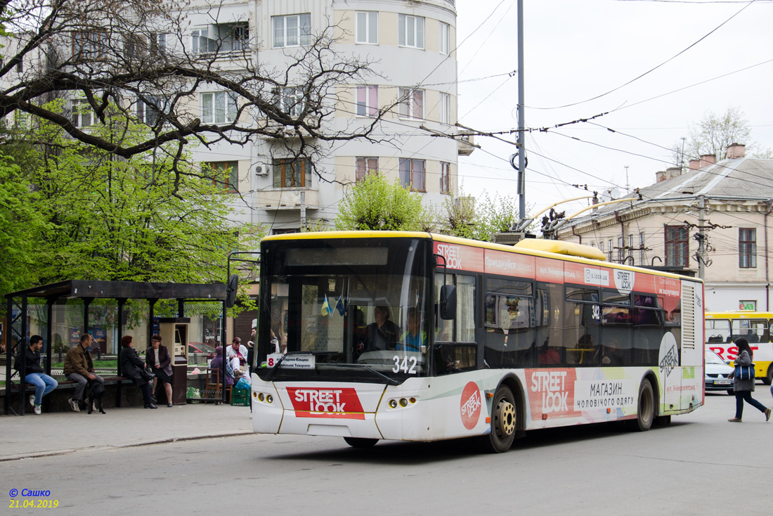 Черновцы, ЛАЗ E183D1 № 342