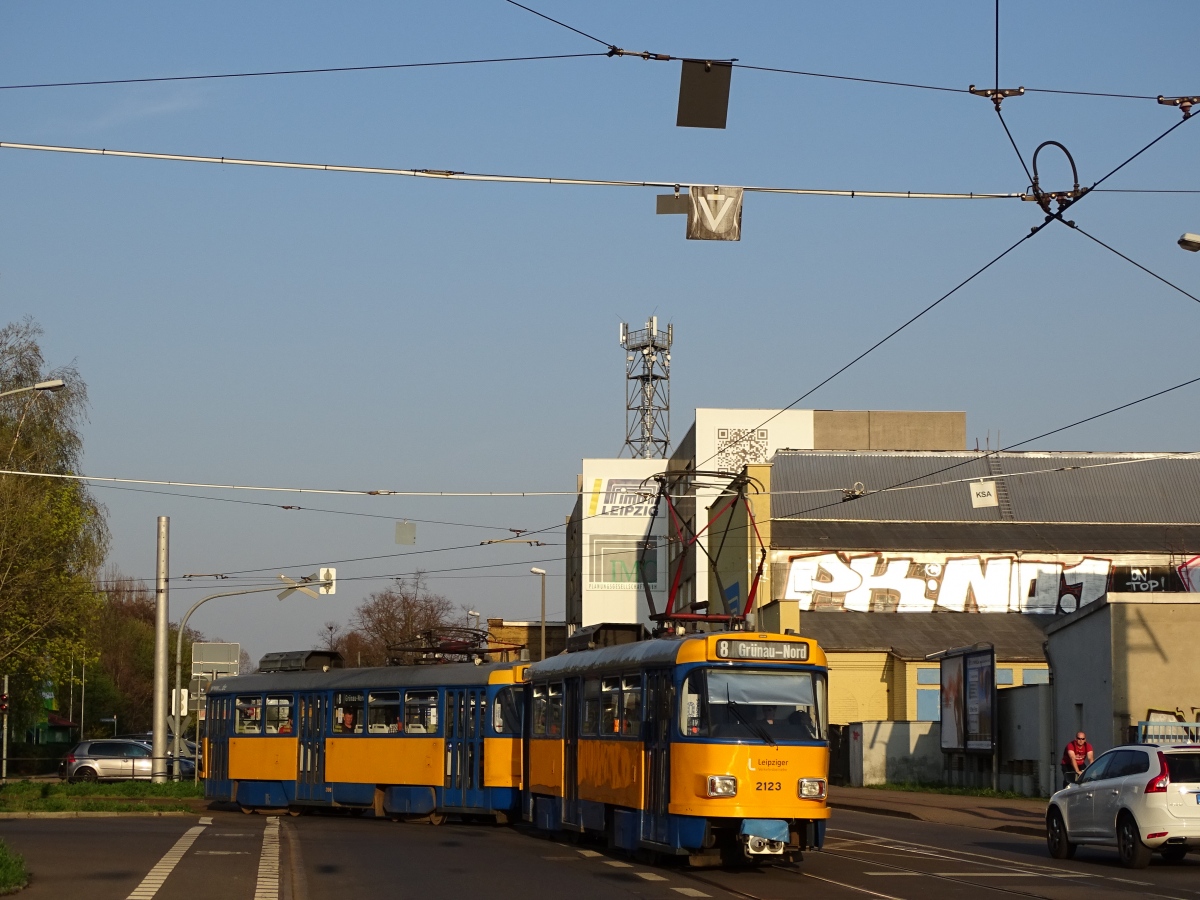 Leipzig, Tatra T4D-M1 č. 2123 Leipzig, Tatra T4D-M1 č. 2123