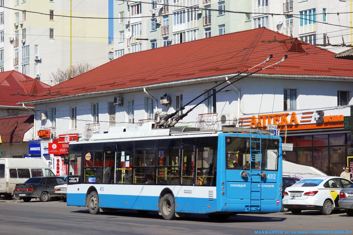 Крымский троллейбус, Богдан Т70110 № 4312