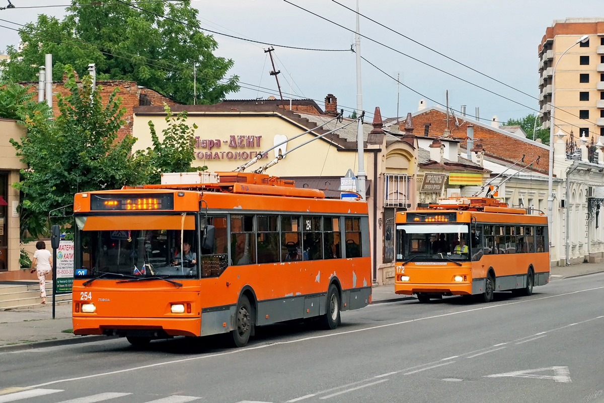 Краснодар, Тролза-5275.07 «Оптима» № 254; Краснодар, Тролза-5275.07 «Оптима» № 172
